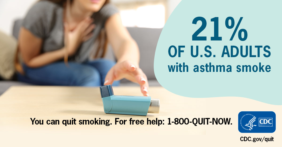 CDC Tobacco Free on Twitter "For WorldAsthmaDay, quit smoking and