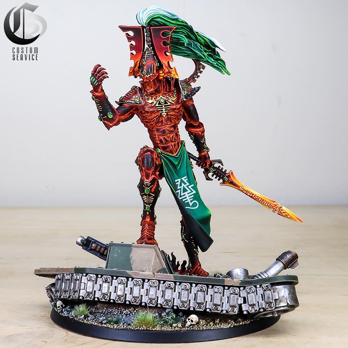 SiegeStudios's tweet photo. “IT IS WRATH MADE MANIFEST, AN AVATAR OF FURY & DEATH!” The Bespoke one off Custom Service Avatar of Kaine which we created recently.
Book your Custom Service character:
https://t.co/tebxPXIwHK
#eldar #aeldari #eldars #eldar40k #ulthwe #ulthwé #waveserpent #avatarofkhaine https://t.co/vnno7yM8vB