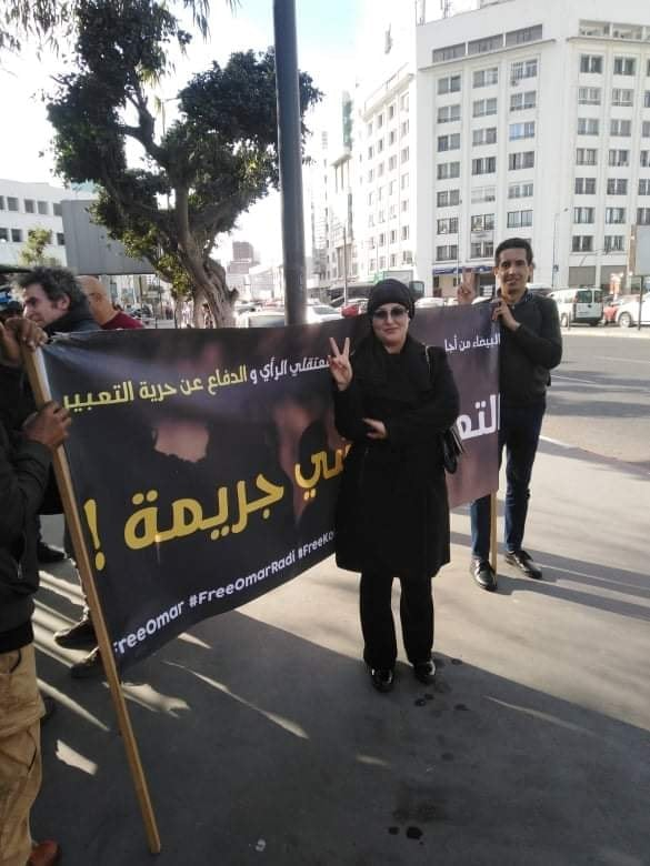 StitouImad's tweet photo. deux ans de prison ferme pour La cyber-activiste marocaine Saida El Alami. (avocats) 
 #MAROC  #Freekoulchi https://t.co/3xHX1Osml5