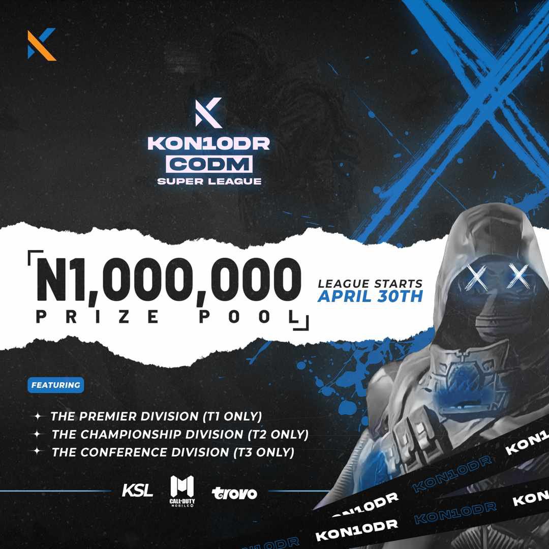 This is Amazing to participate to the KON10DR CODM LEAGUE
@CODMAFRICA

@kon10dr

 Kon10dor CODM T1 Super League! 

We are the @Elytegamers 💪🏾🔥

#KSL #Kon10dr #Kon10drCODMLeague 
#WeAreTheElyte 
#esportsafrica #esports