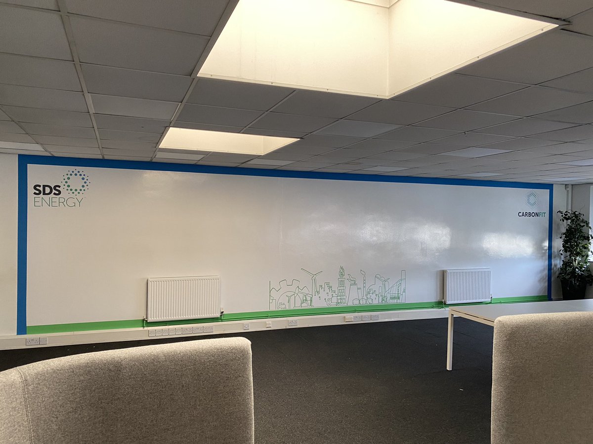 smarterconcept's tweet photo. Anyone for a 10m long writeable wall ?

That’s exactly what was completed at CarbonFIT / @SDS_Energy new offices at Weavers Court Belfast - Designed in house we created a design specific to the business - Specification Writeable and antimicrobial https://t.co/BXFjpUMntB
