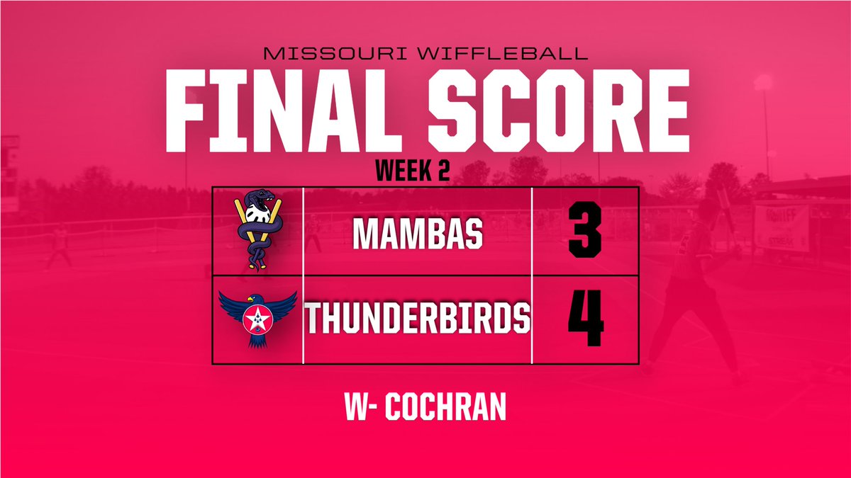 MO_Wiff's tweet photo. Season 2 Week 2 Final Scores

We saw some very competitive, fun games last night, even if they were all 4 played in the rain! The first sweep of the season by the @MO_Wiff_Bombers over @MO_Wiff_Empire and a split between @MO_WiffTBirds and @MO_Wiff_Mambas. 

#mowiff #wiffleball https://t.co/zZyQXo1hAu