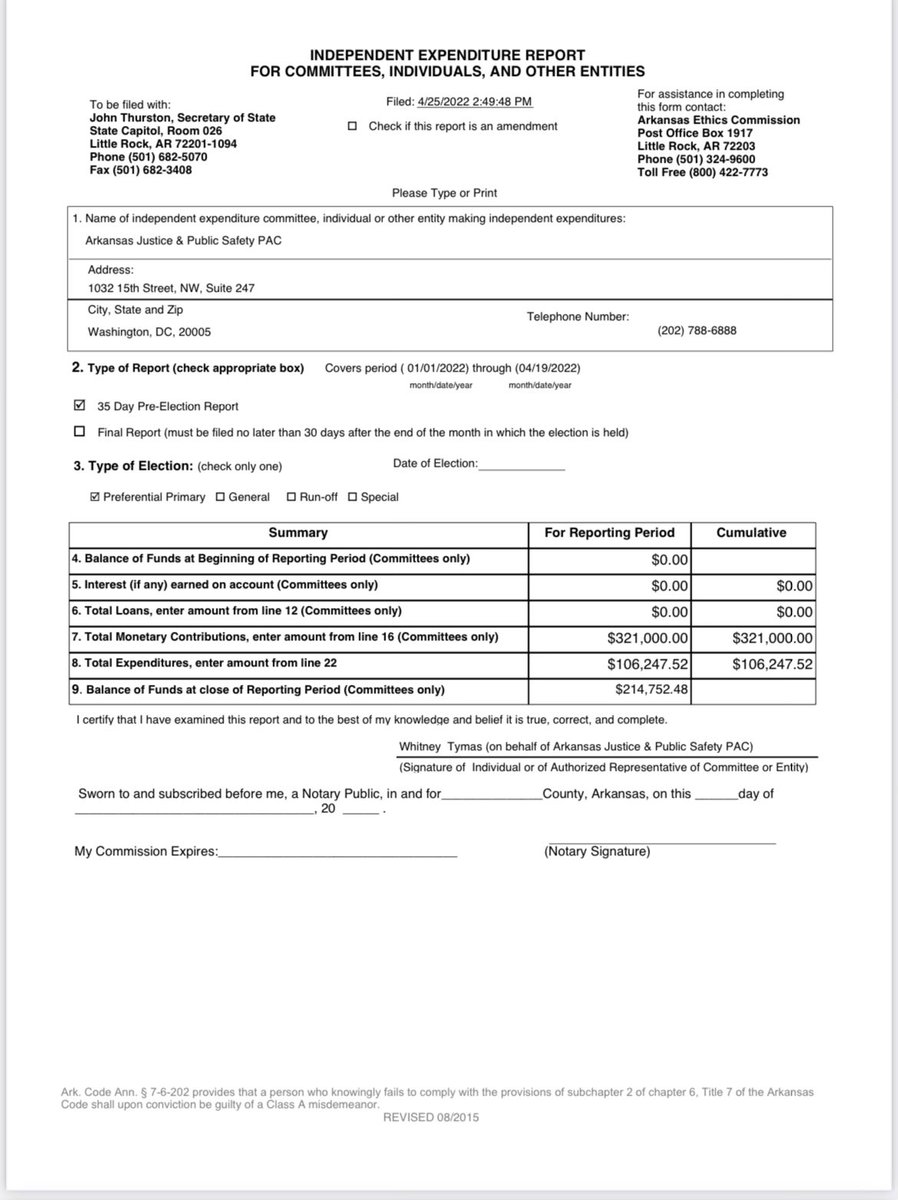 timgriffinark's tweet photo. 🚨ATTN🚨 Pulaski &amp; Perry County voters: George Soros is dumping tons of cash into central AR for the sole purpose of electing worst possible pro-criminal, soft on crime candidate as prosecuting attorney. 

What can you do? Vote for Will Jones &amp; donate: https://t.co/IaUZfKzTFE https://t.co/2xAdZ1V4q9