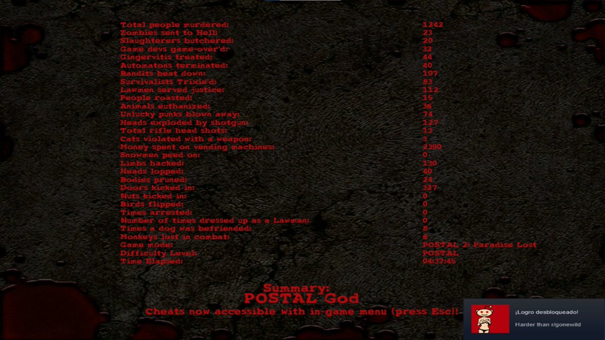 XintexGames's tweet photo. I FINALLY FINISHED #POSTAL2 PARADISE LOST ON POSTAL DIFFICULTY LETS GOOOOOOOOOO #POSTAL #PARADISELOST #POSTAL2PARADISELOST @vincedesi @mikejaret @JaySteezSound https://t.co/7R2Ay9lhkW