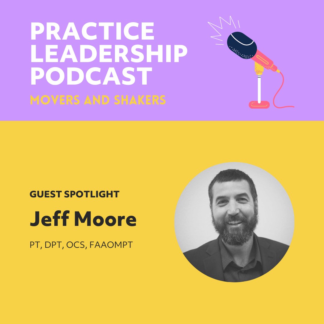 EIMTeam's tweet image. 🎙️Episode one of the NEW #PracticeLeadership Movers &amp;amp; Shakers season, out now! @PhysicalTherapy with NEW co-hosts @TimReynoldsDPT &amp;amp; Bryan Guzski are joined by guest @jeffmooredpt to discuss the excellence &amp;amp; development of the clinic floor &amp;amp; more! Listen bit.ly/37PyRwI
