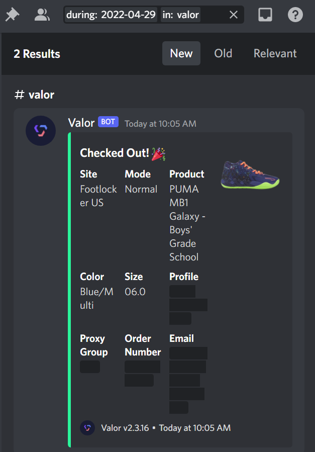 TopGross ACO (@snkr_av) on Twitter photo Foots on their BS today. At least I didn't take an L. Thank you to my providers π
B: <a href="/ValorAIO/">Valor</a>
Proxy Sponsor: <a href="/ZetaProxies/">Zeta</a>
Proxies and Server: <a href="/PettiProxies/">PettiProxies</a>
ACO: <a href="/batcaveaco/">Bat Cave ACO</a>
CG: <a href="/polarchefs/">Polar Chefs</a> Foots on their BS today. At least I didn't take an L. Thank you to my providers π
B: <a href="/ValorAIO/">Valor</a>
Proxy Sponsor: <a href="/ZetaProxies/">Zeta</a>
Proxies and Server: <a href="/PettiProxies/">PettiProxies</a>
ACO: <a href="/batcaveaco/">Bat Cave ACO</a>
CG: <a href="/polarchefs/">Polar Chefs</a>