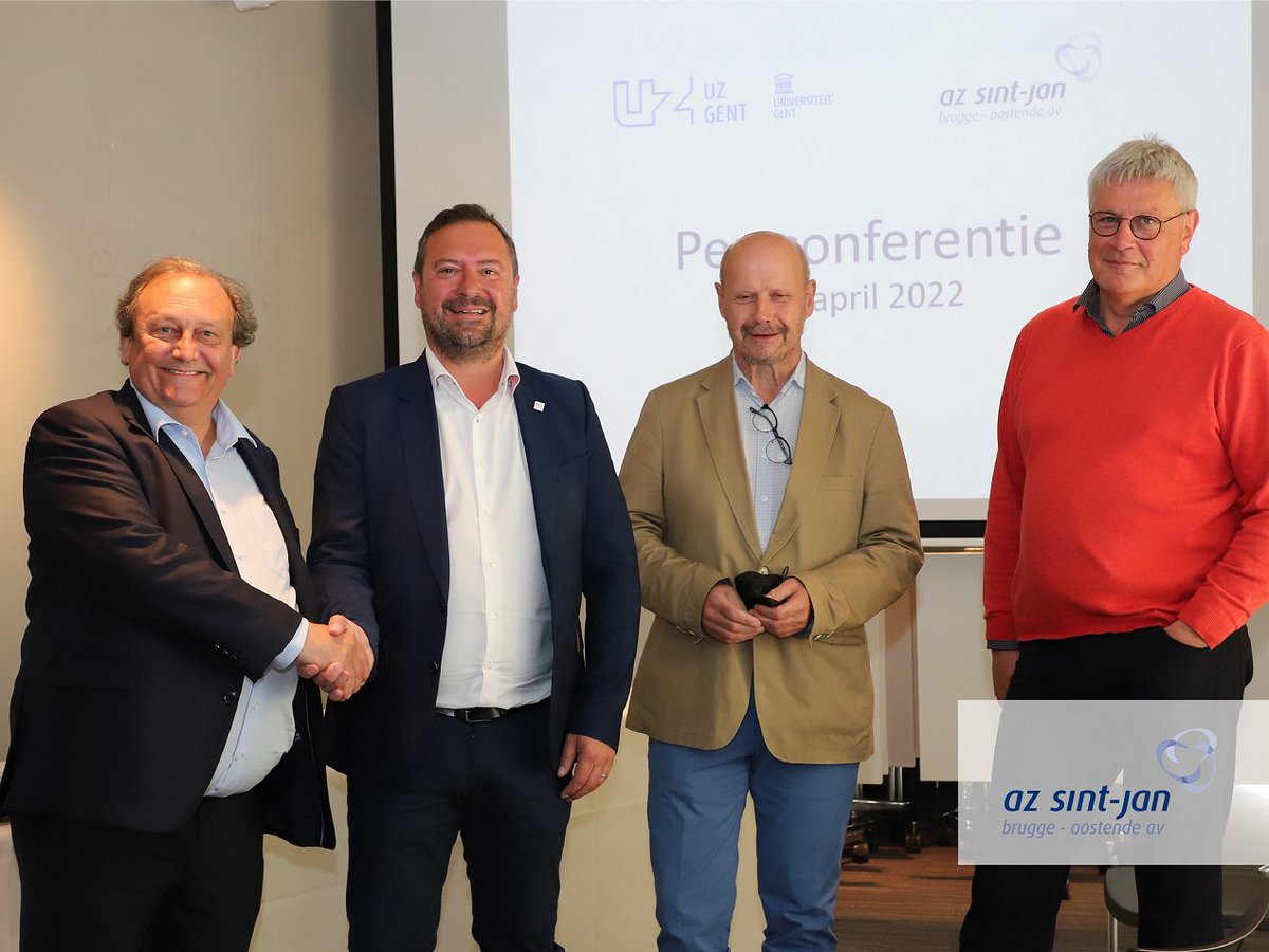 azsintjan's tweet photo. Omdat de publieke sector meer dan ooit een sturende factor moet blijven in de #zorg gingen we een #strategischpartnerschap aan met #UZGent. Dat belooft nog nauwere samenwerking voor #opleiding #wetenschappelijkonderzoek & #patiëntenzorg: https://t.co/kf50FC2m8e #azsintjan https://t.co/SGnQMmp1Yo