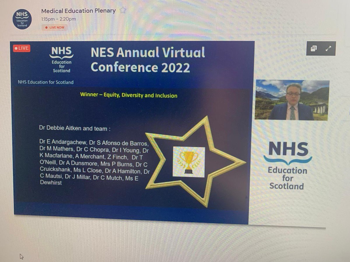 Well done team 🤩 winners at the NES conference for Equity Diversity and Inclusion.Great work for our team and we’ll deserved