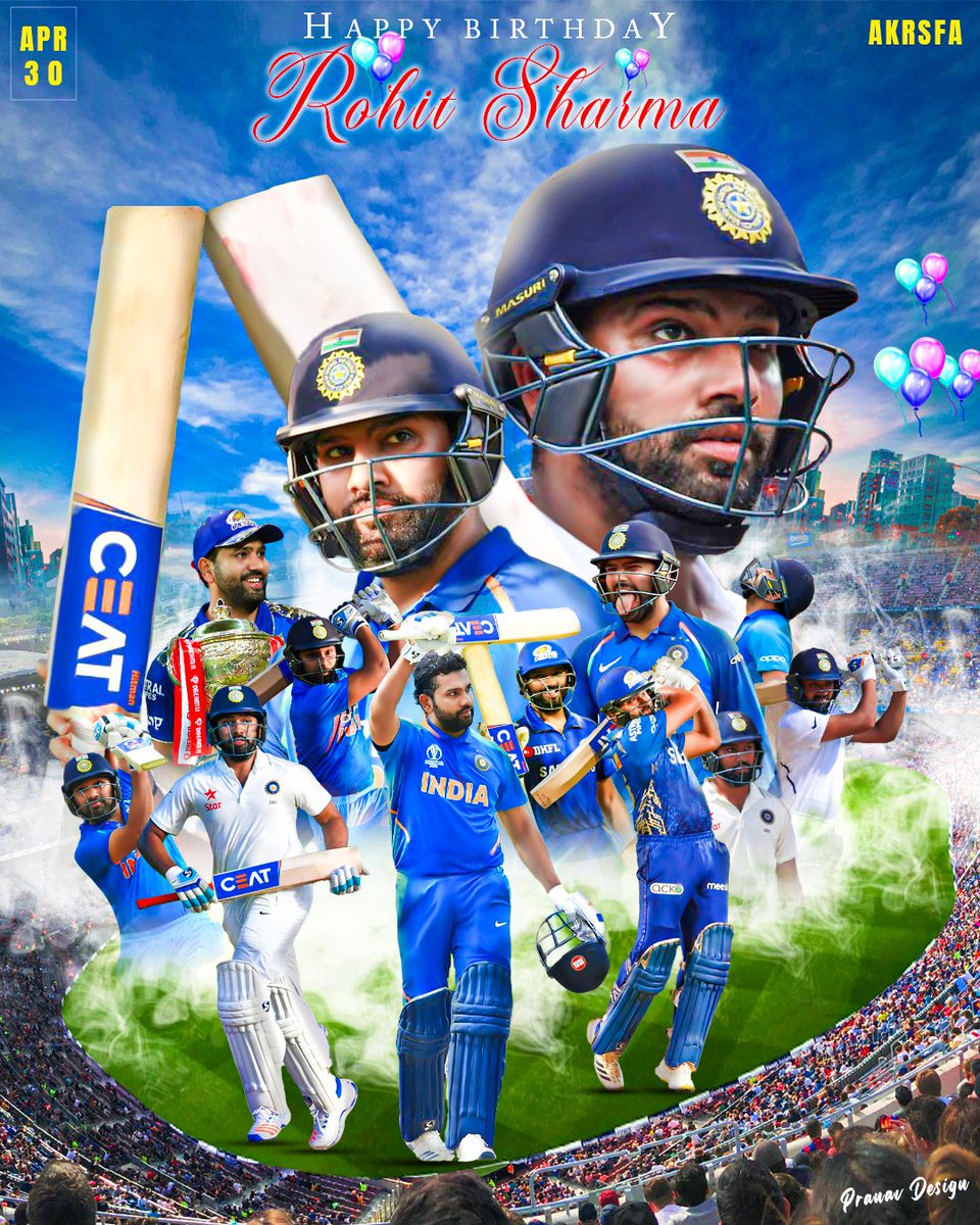 The Man of Sixes, The Man of Daddy Hundreds!

Happy Birthday Team Indian Captain Rohit Gurunath Sharma aka Hitman of World Cricket.💙

<a href="/ImRo45/">Rohit Sharma</a> #HappyBirthdayRohit