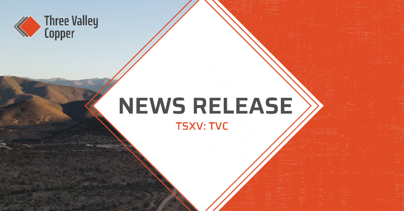 3ValleyCopper's tweet photo. Three Valley Copper Provides Corporate Update

Find the full news release below.

TSXV: $TVC | OTCQB: $TVCCF