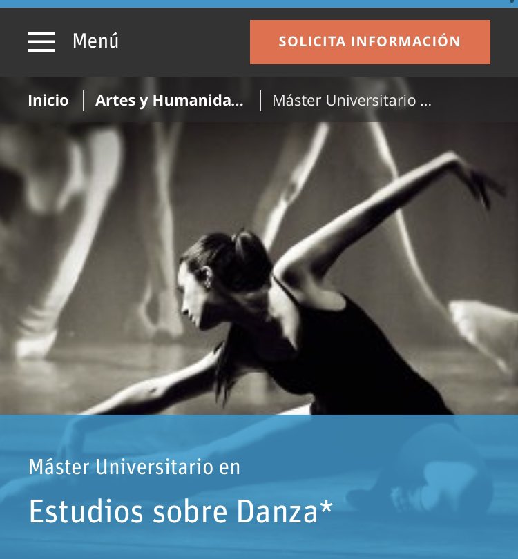 rosadelasherasf's tweet photo. Hoy #DiaInternacionalDeLaDanza lo celebramos hoy un nuevo master oficial universitario en estudios sobre danza https://t.co/M0GPcRWjis https://t.co/yc04PLyY6v