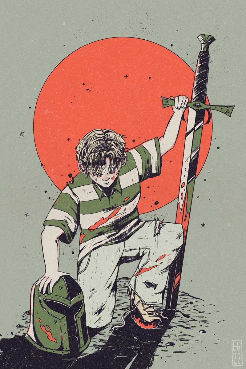 「Battle Weary 」|Evangeline Gallagherのイラスト