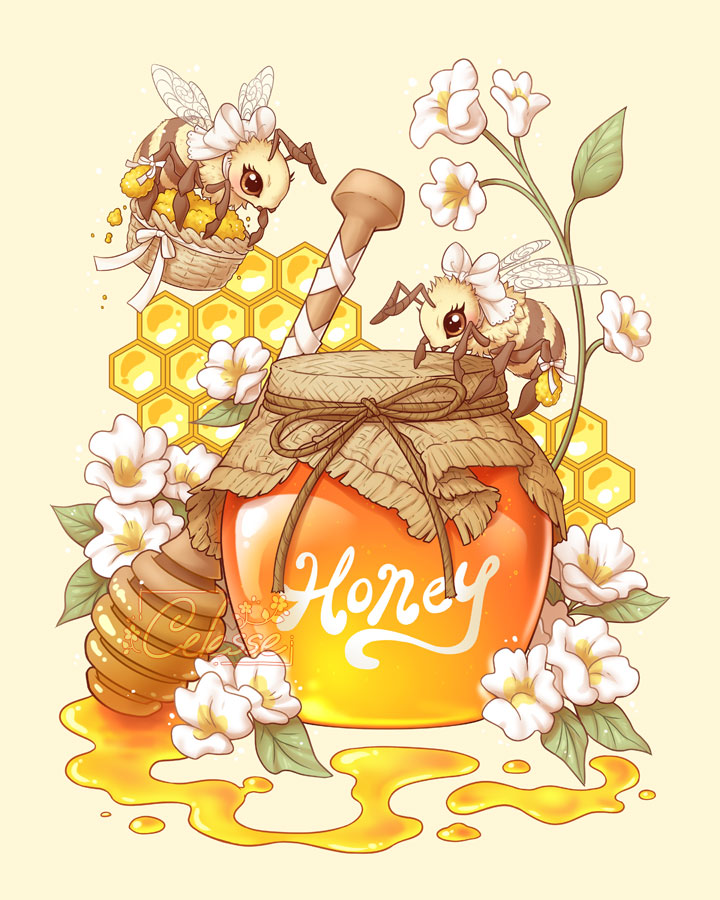 「Made with love 🐝🍯💛 #InverteFest 」|✿ Celesse ✿のイラスト