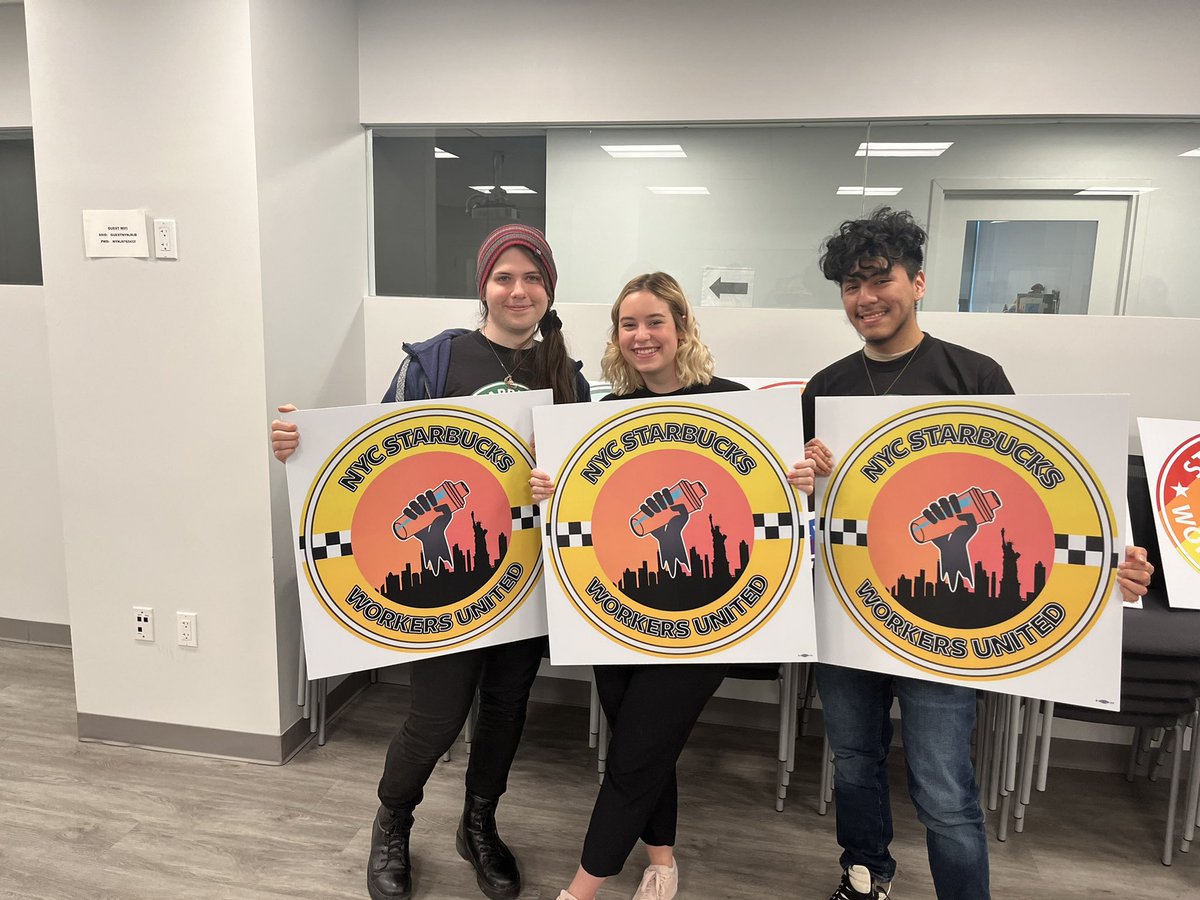 After months &amp; months of hard work Astor Place Starbucks is finally recognized as a unionized store!!! <a href="/WorkersSb/">SB Workers United NY</a> <a href="/SBWorkersUnited/">Starbucks Workers United</a>