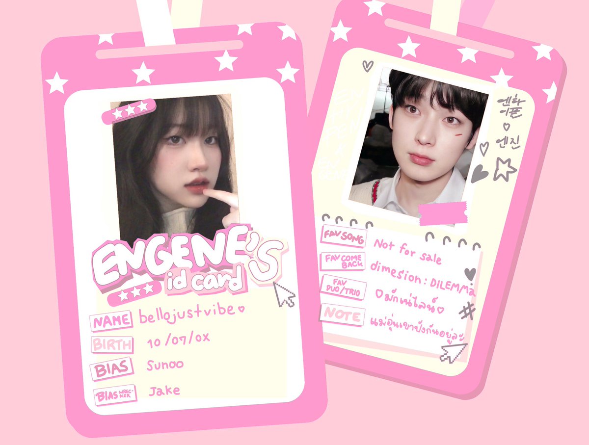 。ℰ𝓃𝑔𝑒𝓃𝑒 𝒾𝒹 𝒸𝒶𝓇𝒹 (⸝⸝ɞ̴̶̷ ·̮ ‹⸝⸝ᐡ)~☆