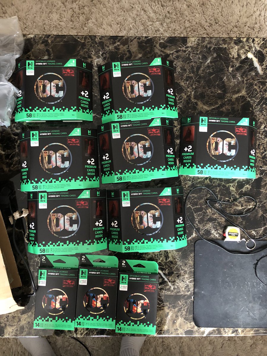 Anyone fancy some HRO NFT trading card giveaways? (Scanning the back of the card unlocks it’s digital NFT pair) Got 24 pack booster boxes on the way too - if this gets enough retweets/likes to show interest then I’ll run a couple on here 😇