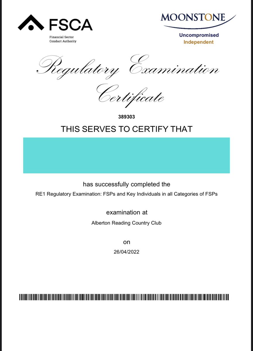PuliMolete's tweet photo. Every time my clients pass, I feel like I passed again. ๐๐พ๐๐พ๐๐พ
#YourSuccessIsMyPride #KeyIndividuals #RE1 #RegulatoryExam #StudyWithPuleng https://t.co/CQ20Cuwdoq