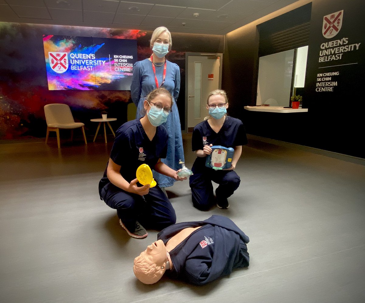 QUBInterSim's tweet photo. Many thanks to our @QUBelfast alumni who made a kind donation to #InterSim which will go towards training the next generation of healthcare professionals. In their 56th yr since graduation-they enjoyed a tour of #InterSim & shared many stories-including about Prof Frank Partridge https://t.co/dgxk7E0Loe