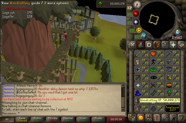Maxmemix's tweet photo. 50m woodcutting https://t.co/MMwR4kLjlQ