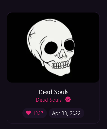 BtcAbramov's tweet photo. Fu*ck it. lfg 💀
#THEDEADSOULSTAKEOVER
@DeadSoulsDAO https://t.co/p2RnijLCl6
