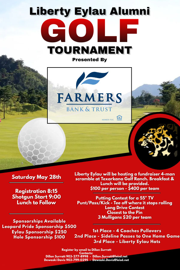 Our golf tournament is coming up! Get your teams together and get signed up with Coach Surratt! #LPND