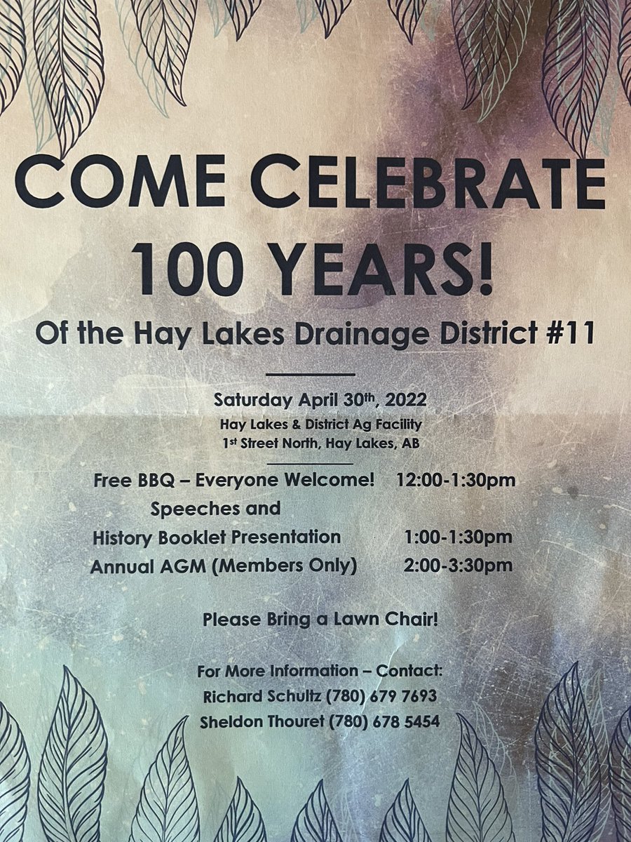 Need lunch tomorrow? Come celebrate! <a href="/TourismCamrose/">Explore Camrose</a> <a href="/Haylakesvillage/">Village of Hay Lakes Community</a>