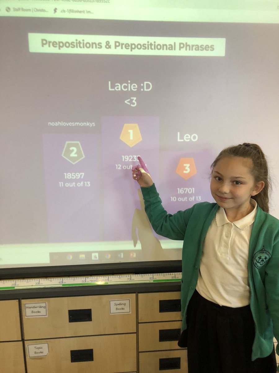 CPickeringPri's tweet photo. โญ๏ธKahoot Fridaysโญ๏ธ Weโre back at it with #kahootfriday in #Y4MOR! Well done Lacie and Sophia for winning โPrepositionsโ and โLife Processesโ ๐๐ป๐๐ป https://t.co/0aKoE2hYg5