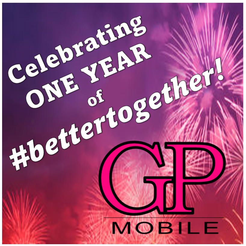 Luna_Wireless's tweet photo. BETTER TOGETHER FOR ONE YEAR!
It was just one year ago that GP Mobile, Spark Wireless, and Peak Locations merged, creating a new FORCE in the TPR world!

Thank you to every member of the GP family for what you do every day to makes us BETTER TOGETHER! 
 #GPMobile #bettertogether https://t.co/3nvcAIaVP9