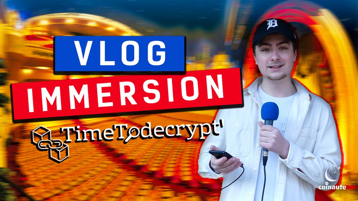 coinaute's tweet image. 🚨 NOUVELLE VIDÉO 🚨

⬇ Notre premier vlog est à retrouver ici ⬇
youtu.be/XGfilkht9Xc

Immersion au Grand Rex pour assister à TimeToDecrypt' 2022

#TimeToDecrypt #crypto #event #BTC #Blockchain #cryptocurrency  
@TimeTodecrypt