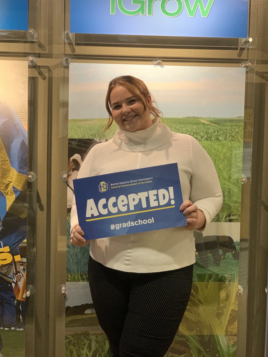 sdsucojo's tweet photo. #IGotAccepted ๐ ๐ซ
Jade Larson is headed off to get her Ph.D.! She was accepted to Kent State University, The University of Wisconsin-Madison, and The University of Alabama. Jade ultimately decided to attend the University of Alabama on a Fellowship. Congrats, Jade ๐ https://t.co/PiwDYiqM2m