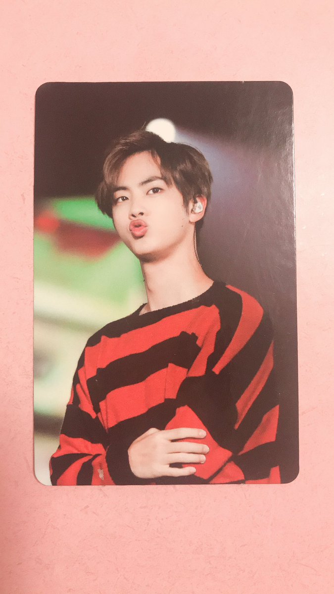 ms039o's tweet photo. BTS トレカ 交換 防弾少年団 君に届く DVD 

【譲】ジン JIN 🐹

【求】ユンギ SUGA 🐱
           
条件の合う方交換お願いします🙇‍♀️

#BTS   #交換 #防弾少年団 #トレカ https://t.co/MYp64eTwkE