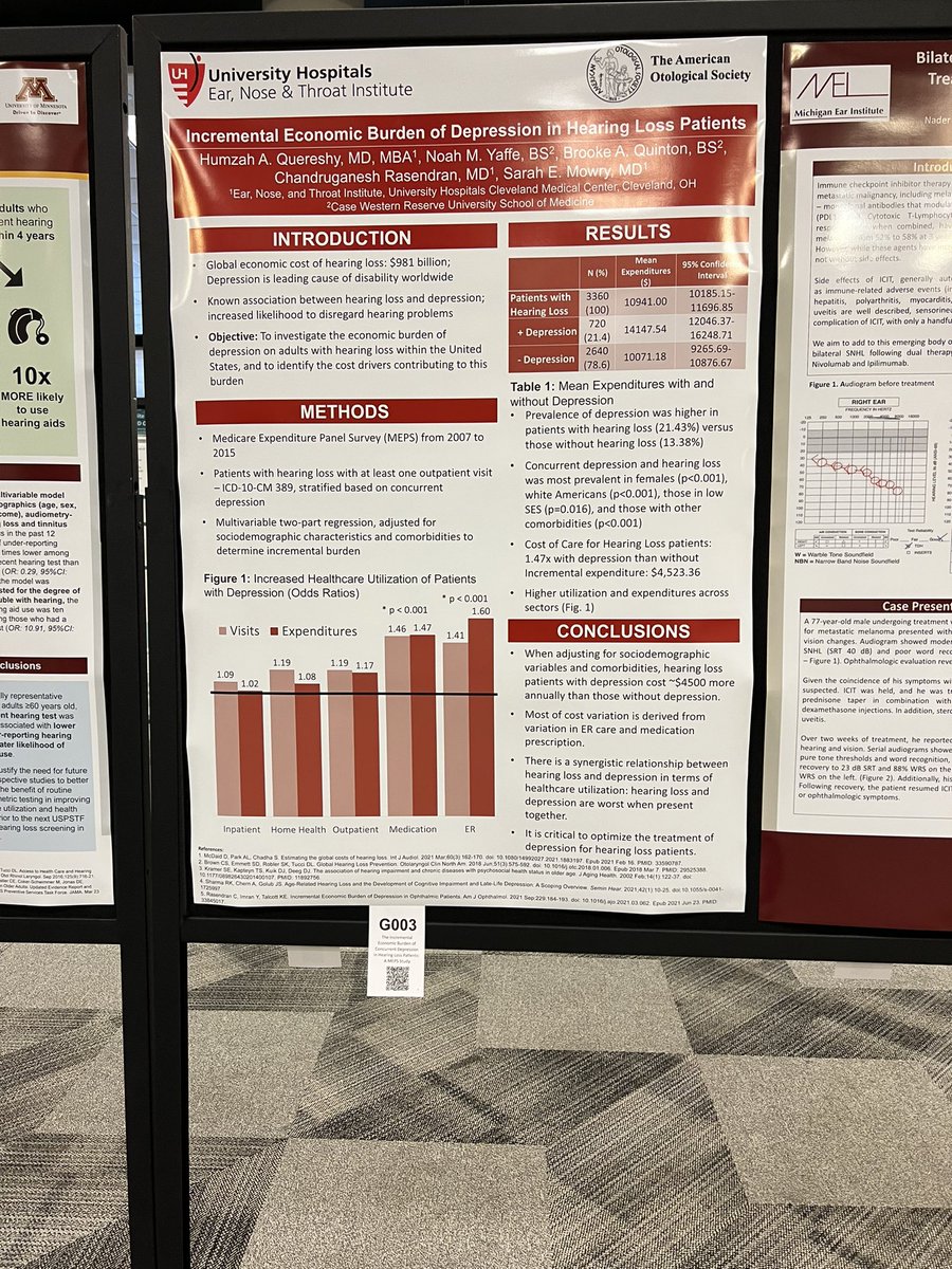 dr_mowry's tweet photo. Congratulations to @HumzahQuereshy on his poster presentation at AOS at COSM22! So excited to welcome him to our department in July! @UHcleENT #cosm22 https://t.co/PhC9FlhEZH