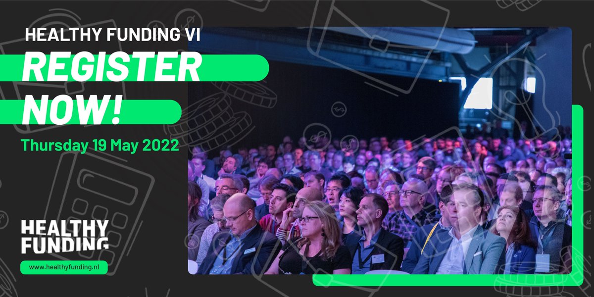 REGISTER NOW! We are very proud to announce that 
<a href="/healthyfunding/">healthyfunding 🌱</a>, <a href="/LSH010Rotterdam/">LSH010</a>, <a href="/Healthy_Capital/">HealthyCapital</a> and <a href="/smarthealthams/">Smart Health Amsterdam</a>, are organizing the sixth edition of Healthy Funding on the 19th of May. Register now: healthyfunding.nl!