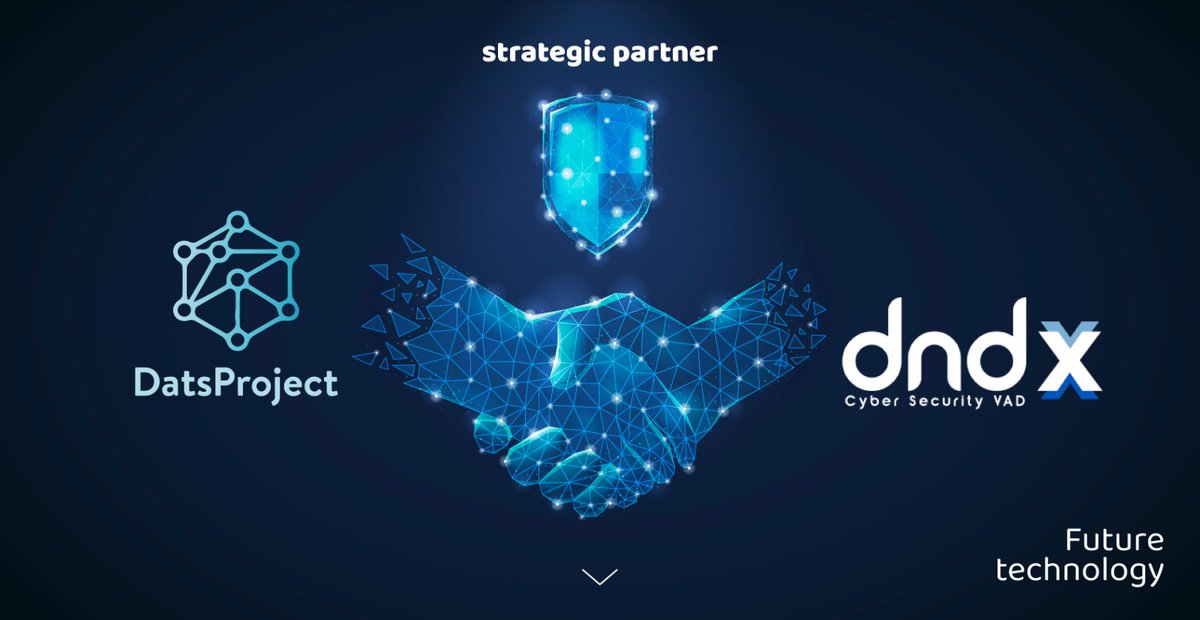 DATSProject's tweet image. We are thrilled to announce that DNDX, which has a great and successful team in the field of Cyber Security, and DATS Project are now strategic partners. DNDX will be a pioneer in using our services in the sector.
#cybersecurity #blockckain #datsproject