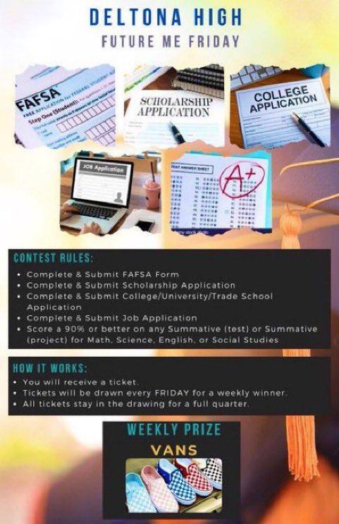 It’s “Future Me Friday” <a href="/DHSHappenings/">Deltona High School Happenings</a>. 

Where we reward students for being the best version of theirself on #vansfriday.

Congratulations Ki Perkins on your new pair of <a href="/Vans/">Vans</a>. 👊🏼