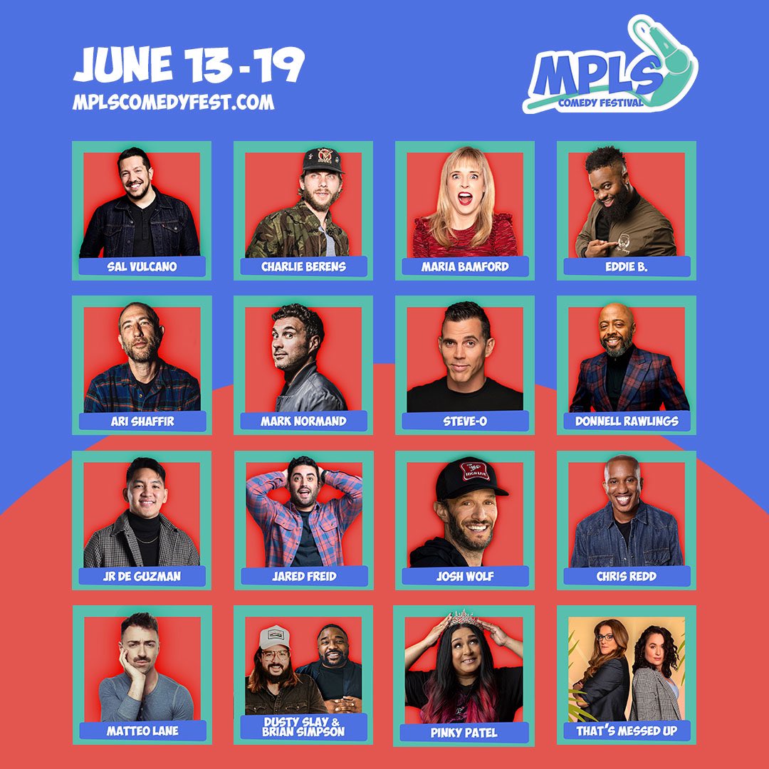 MPLSComedyFest's tweet photo. We can’t wait to see you during the funniest week in #Minneapolis! 🙌

Tickets are on sale NOW at https://t.co/LMIQbWoLiZ! 🎫 https://t.co/N9YkVIoqHT