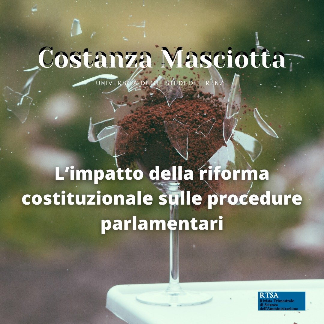 RivistaTSA's tweet photo. ‼️#RTSA 1/2022 #openaccess
👥 Costanza Masciotta
👉 L’impatto della riforma costituzionale sulle procedure parlamentari
☑️https://t.co/gSe2Xmm5ob
#constitutionalreform #parliamentaryregulations #parliamentaryprocedures #legislativeprocedure https://t.co/z0YExegRmr