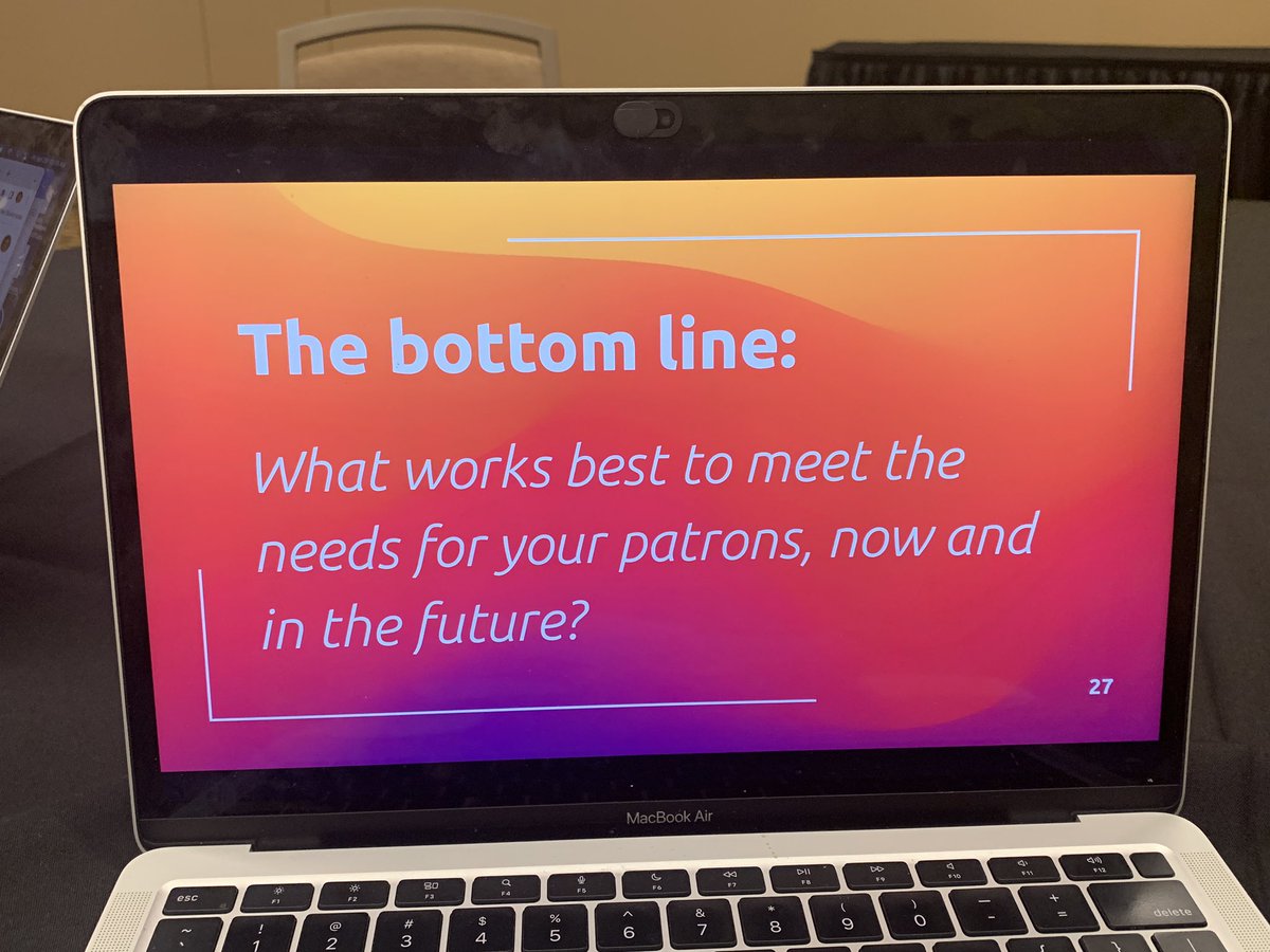 TealLibrarian's tweet photo. When deciding what cataloging model to use in your library … @MandyBellm #mnitem22 @ITEMupdates https://t.co/6nj3nPlpdD