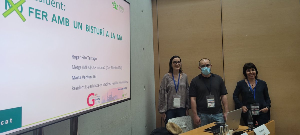 Avui estem a la segona jornada del Congrés de la <a href="/CAMFiC/">🌳CAMFiC</a>. Molt important la implicació  I participació de professionals de #Girona en l'organització i en el programa científic