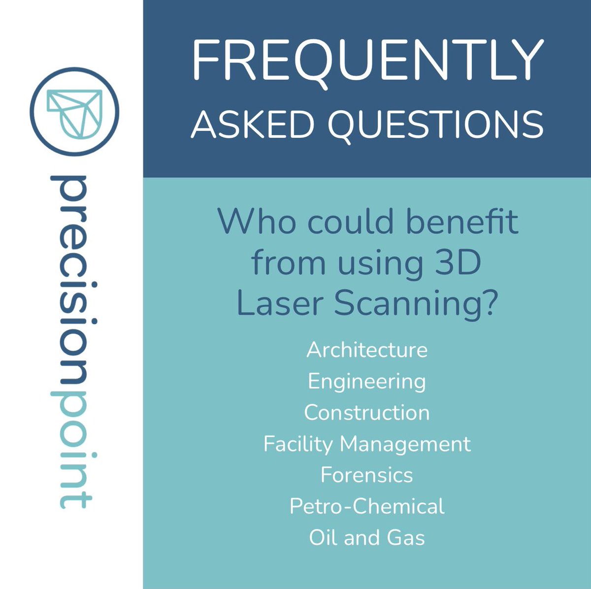 Who Would Benefit From 3D Laser Scanning?
precisionpointinc.com/who-would-bene…

#asbuilt #scantobim #3dlaserscanning #digitaltwins #digitaltwin #mobilemapping #realitycapture #surveying #bim #architecture #engineering #construction #facilitymanagment #forensics #petrochemical #oilandgas