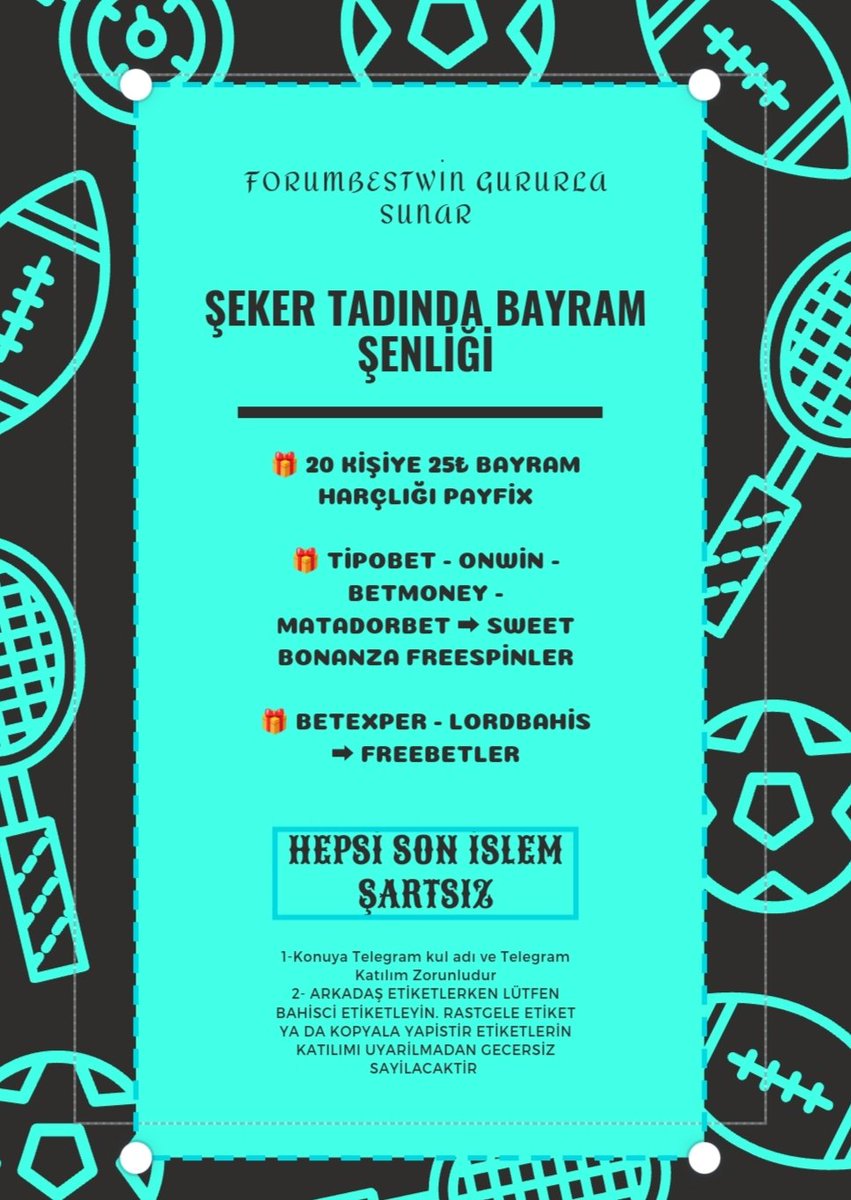 FORUMBESTWİN BAYRAM ŞENLİĞİ 🍭

1-)20 Kişiye 25₺ Bayram Harçlığı Payfix

2-)HEPSİ SON İSLEM ŞARTSIZ SWEET BONANZA FS
➡️ TİPOBET-BETMONEY-ONWİN-MATADORBET

3-)HEPSİ SON İSLEM SARTSİZ FB
➡️ BETEXPER-LORDBAHİS

TEK TWİTLE HEPSİNE KATIL

RT♥️10BAHİSCİ Etiket
 Forumbestwin2.com