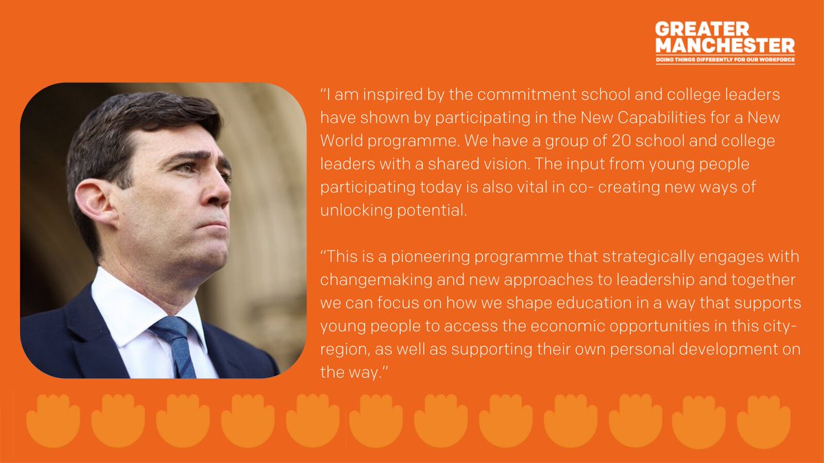 🗣️ "This is a pioneering programme that strategically engages with changemaking and new approaches" 

Today, a group of 20 school and college leaders, alongside young people, took part in the first in-person event as part of the 'New Capabilities for a New World' programme. (1/4)