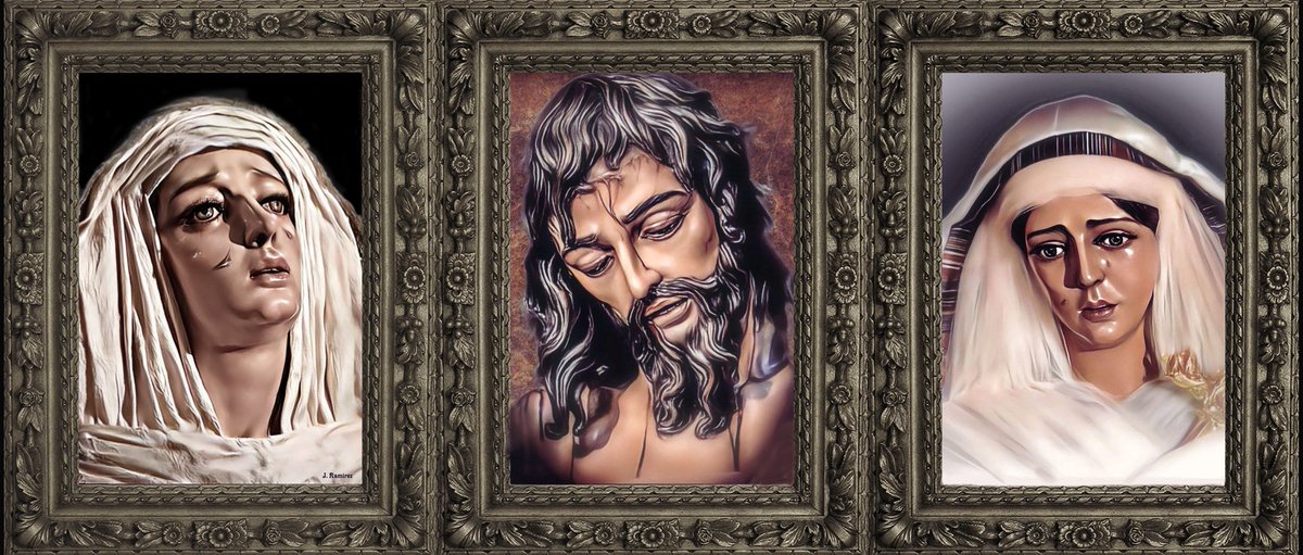 💜Triptico del Sagrado Descendimiento.💜 Jesús del Sagrado Descendimiento, Nuestra señora del Santo Sudario y Maria Santisima de las Angustias.
Málaga.