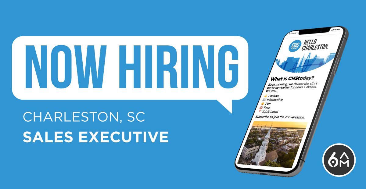 Our team is looking for a Sales Executive in Charleston, SC to oversee the entire local sales territory, have the opportunity to sell regionally and even nationally, and lead our advertising relationships *like a boss.* ⁠
⁠
Apply here: app.trinethire.com/companies/3103…