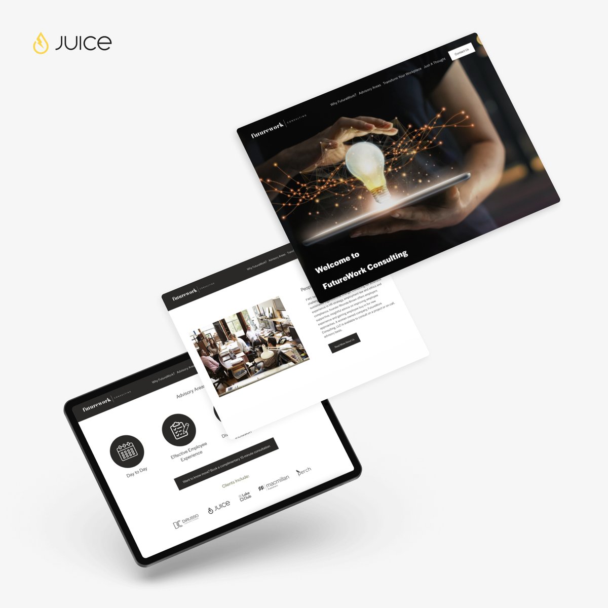 At any stage in your company’s growth, having a functional, responsive, and good-looking website can be integral to dominance within your industry.

Click link and check out some of the web development projects we’ve completed! ➡️ juicecg.com

#JUICEcg #Space67Studios