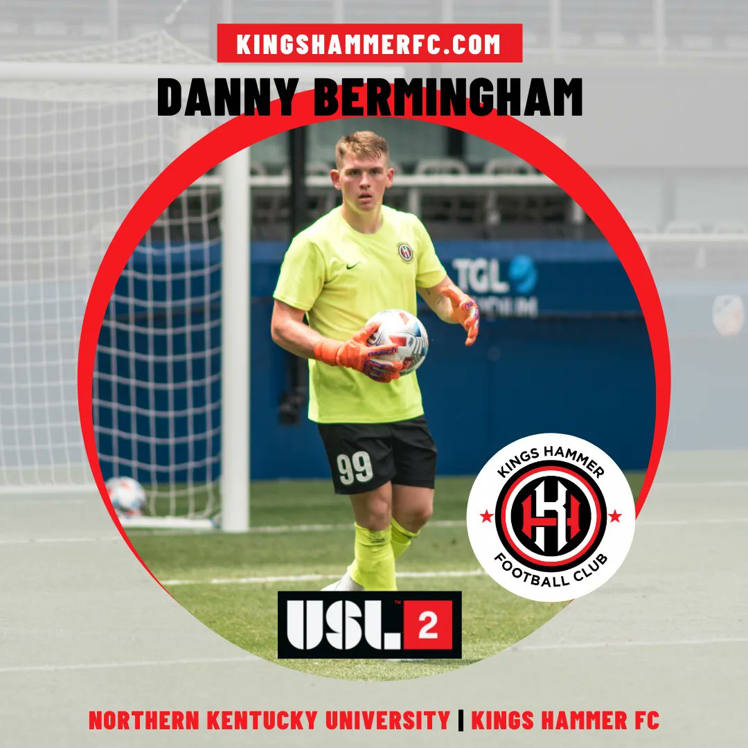 kingshammerfc's tweet photo. 🔨 Hammer Time! 🔨 

The USL League Two goalkeeping corps highlight the final roster announcement for the week for #KHFC. Loads of experience range from Big Ten, USL2, and GCPL put a solid crew to protect the goal.

- Bryant Pratt
- Chad Smith
- Jacob Randolph
- Danny Bermingham https://t.co/LuPoAtd49w