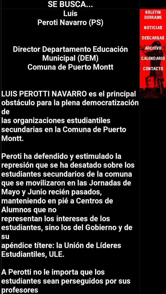 marceloyrojas's tweet photo. Luis Perotti Navarro director provincial educación del ranco oye pero que buenos nombramientos de directores provinciales en la region de los ríos, se vienen mas datos sobre el susodicho @Mineduc @seremieducrios @Presidencia_cl @DPRLosRios @DPPRanco @FernandoLealA @educacion https://t.co/oTqSc3Wrfb