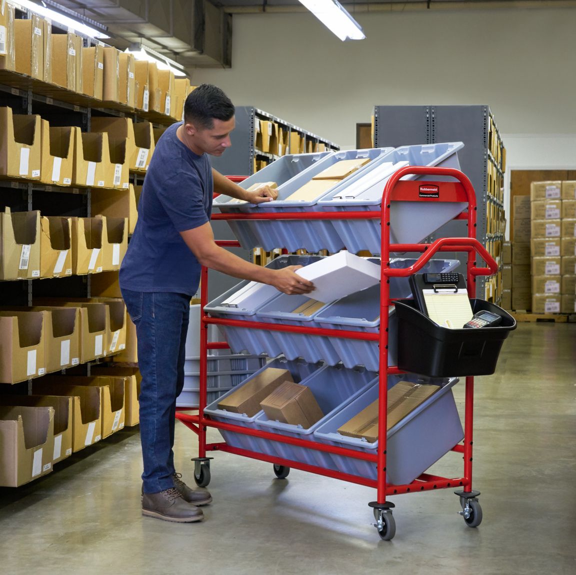 Pick. Pack. Fulfill. It's that easy when using our NEW Tote Picking Cart.