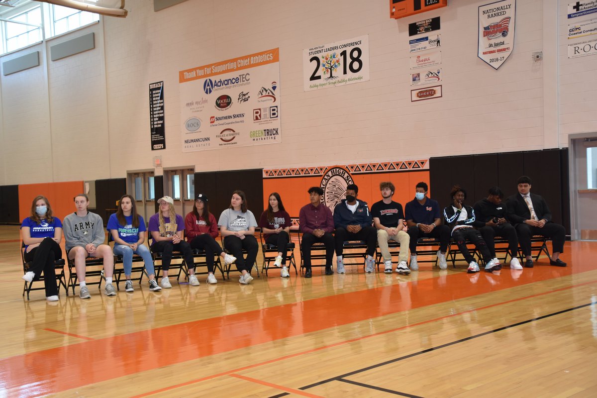 MonacanBoosters's tweet photo. Monacan had reason to celebrate yesterday with 14 of our athletes participating in Signing Day! Representing Girls Basketball, Girls Volleyball, Girls Swim, Softball, Boys Soccer, Baseball, and Football, they've committed to continue their sport in college!  Congrats to everyone! https://t.co/igV8X4iwD3