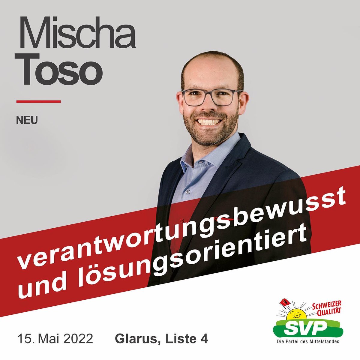 Das Kandidatenkarussell dreht sich weiter zur SVP Glarus, Liste-Nr. 4 / 👉Listenplatznr. 4 - Franz Freuler aus Glarus, 👉 Listenplatznr. 6 - Carola Trümpi aus Glarus, 👉 Listenplatznr. 5 - Mischa Toso aus Glarus, DANKE für die Wahlunterstützung  #landrat #svpglarus #aberclever